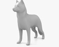 Siberian Husky Low Poly Rigged Modelo 3D