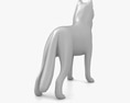 Siberian Husky Low Poly Rigged Modello 3D