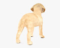Labrador Retriever Puppy Low Poly Rigged Animated Modelo 3D