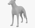 Greyhound Low Poly Rigged Modèle 3d