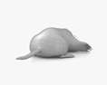 Star-Nosed Mole Low Poly Rigged Modello 3D