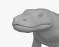 코모도왕도마뱀 3D 모델 