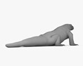 코모도왕도마뱀 3D 모델 
