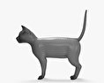 Schwarze Katze 3D-Modell