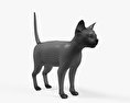 Schwarze Katze 3D-Modell