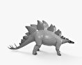 Стегозавр 3D модель