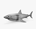 大白鲨 3D模型