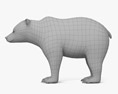회색곰 3D 모델 