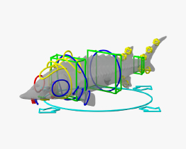 Атлантичний осетер 3D модель