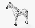 Knabstrupper horse 3D-Modell