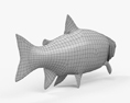 鱒魚 3D模型