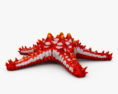 红色海星 3D模型