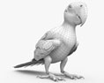 绿翅金刚鹦鹉 3D模型