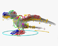 绿翅金刚鹦鹉 3D模型