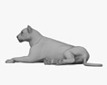横たわる虎 3Dモデル