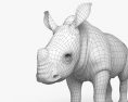 Filhote de rinoceronte Modelo 3d