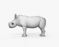 Bébé rhinocéros Modèle 3d