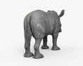 犀牛幼崽 3D模型