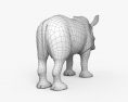 Дитинча носорога 3D модель