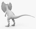 Dilophosaurus with Neck Frill Modello 3D