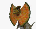 Dilophosaurus with Neck Frill 3D-Modell