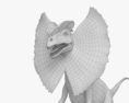 Ділофозавр з коміром 3D модель
