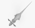 Dilophosaurus with Neck Frill 3Dモデル