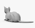 Liegende Katze 3D-Modell