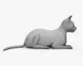 Liegende Katze 3D-Modell