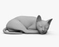 Sleeping Cat 3d model