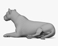 Лежащий лев 3D модель