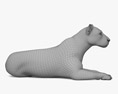 Лежачий лев 3D модель