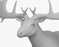 大角鹿 3D模型