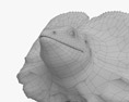 Плащеносная ящерица 3D модель