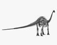 Esqueleto de brontosaurio Modelo 3D