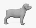 Cachorro Labrador Retriever Modelo 3D