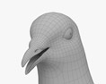 Weiße Taube 3D-Modell
