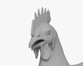Brown Chicken (Hen) 3d model