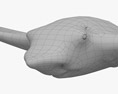 Gefleckter Adlerrochen 3D-Modell