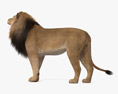 Рычащий лев 3D модель