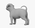 Cachorro Pug Modelo 3D
