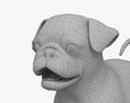 Cachorro Pug Modelo 3D