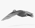 Common Gull Flying Modelo 3d