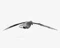 Common Gull Flying Modèle 3d