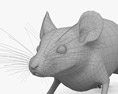 Graue Maus 3D-Modell