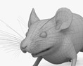 Graue Maus 3D-Modell