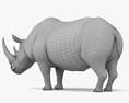 Шерстистый носорог 3D модель