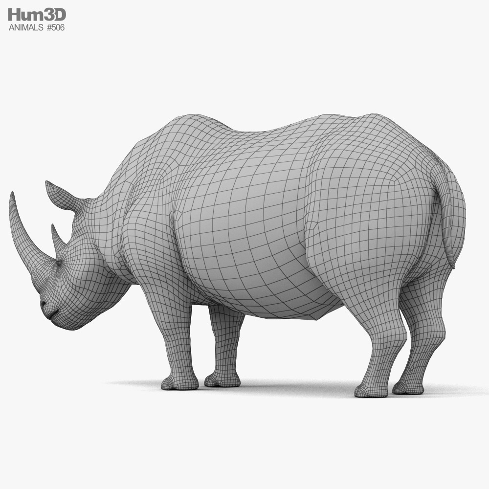 rinoceronte blanco lanudo