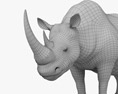 털코뿔소 3D 모델 