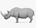 Волохатий носоріг 3D модель